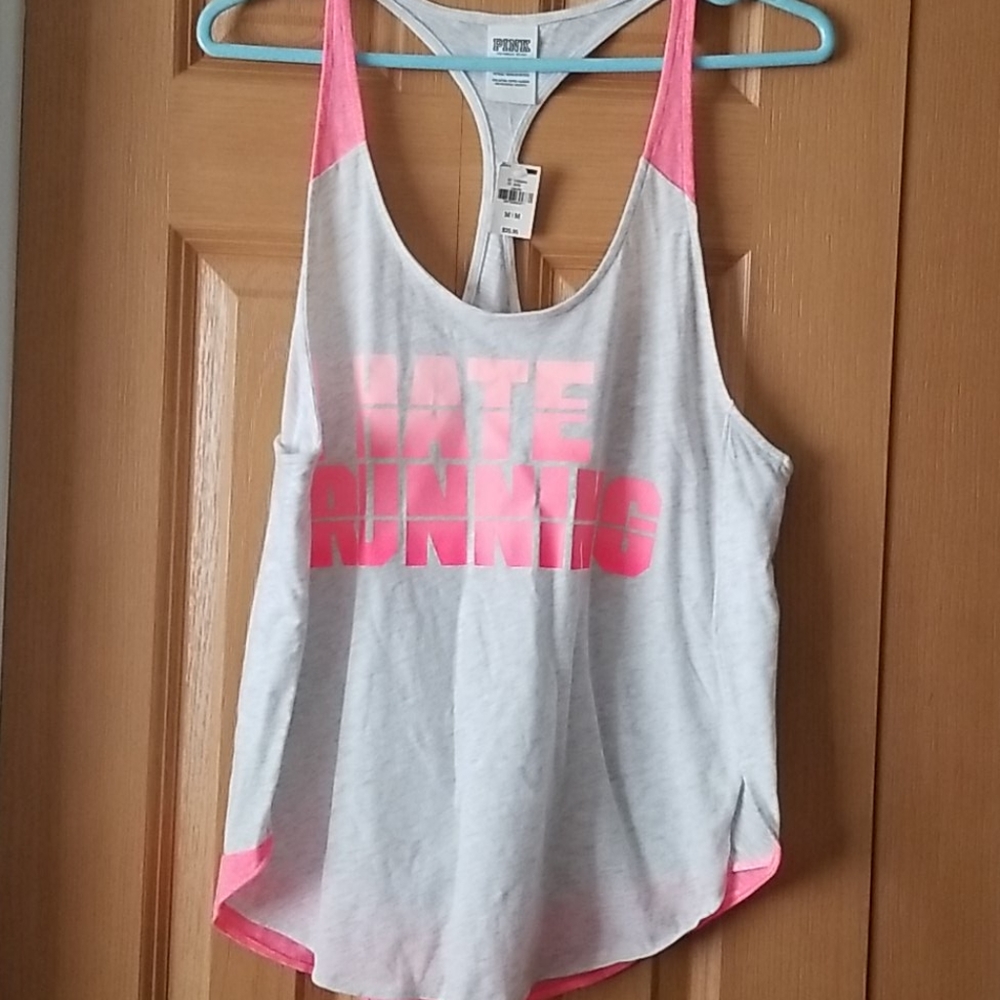PINK RACERBACK TANK - Picture 1 of 4